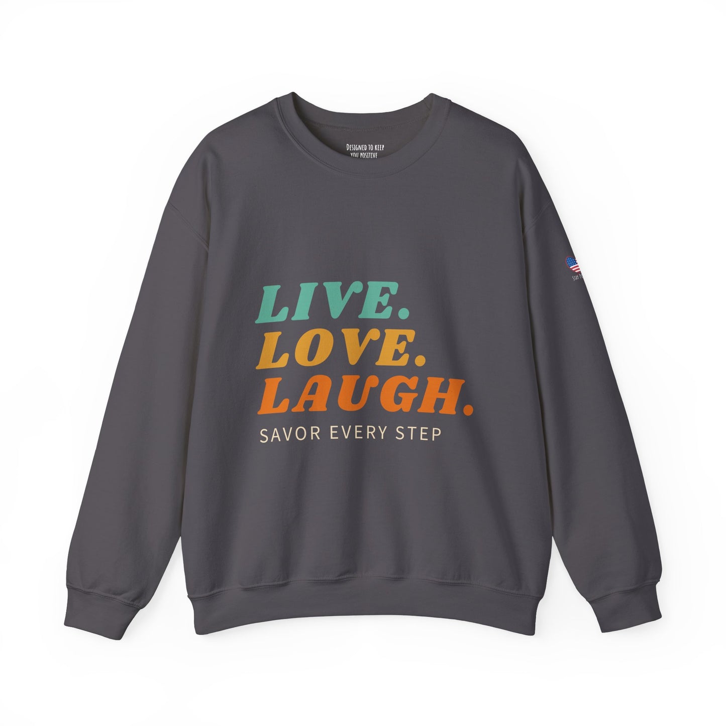 Sudadera unisex con cuello redondo Savor Life