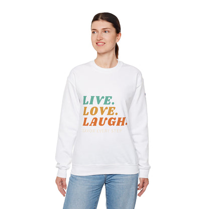 Sudadera unisex con cuello redondo Savor Life