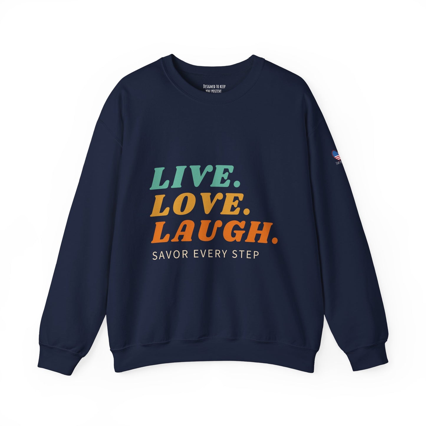 Sudadera unisex con cuello redondo Savor Life