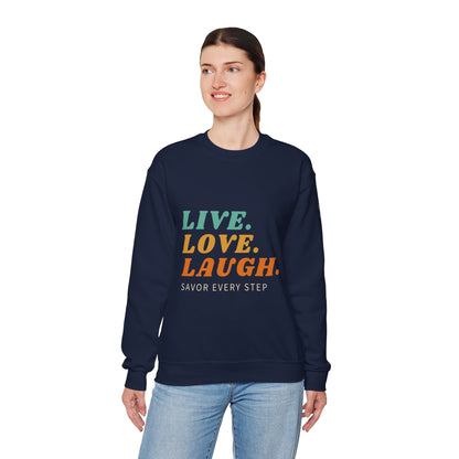 Sudadera unisex con cuello redondo Savor Life