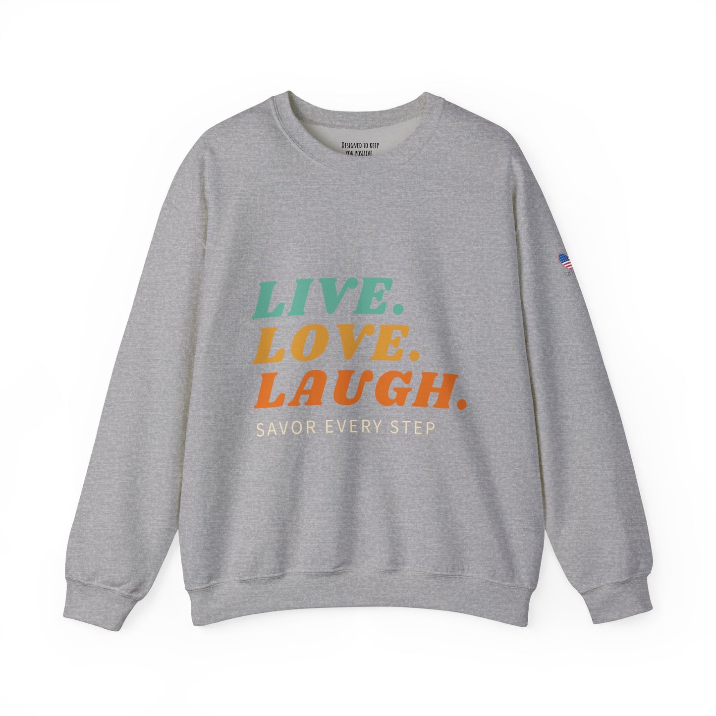 Sudadera unisex con cuello redondo Savor Life