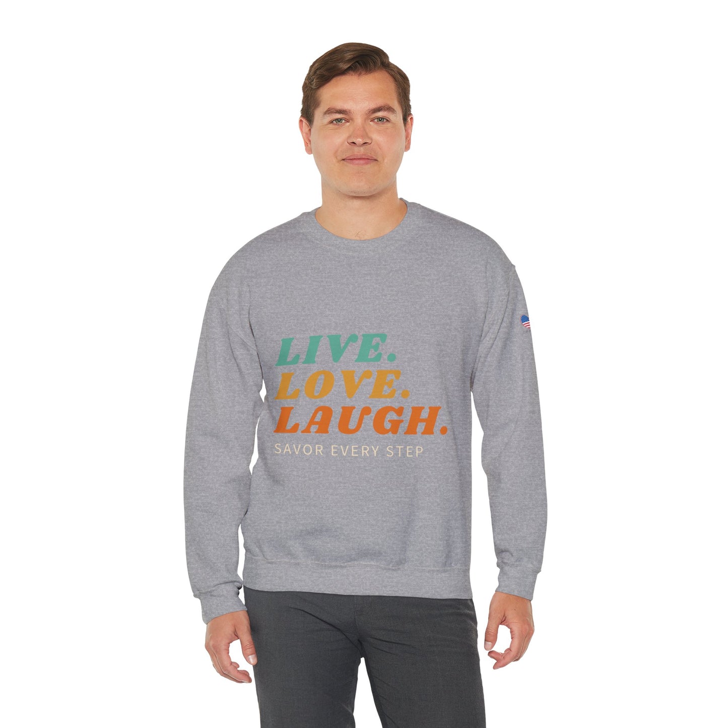 Sudadera unisex con cuello redondo Savor Life