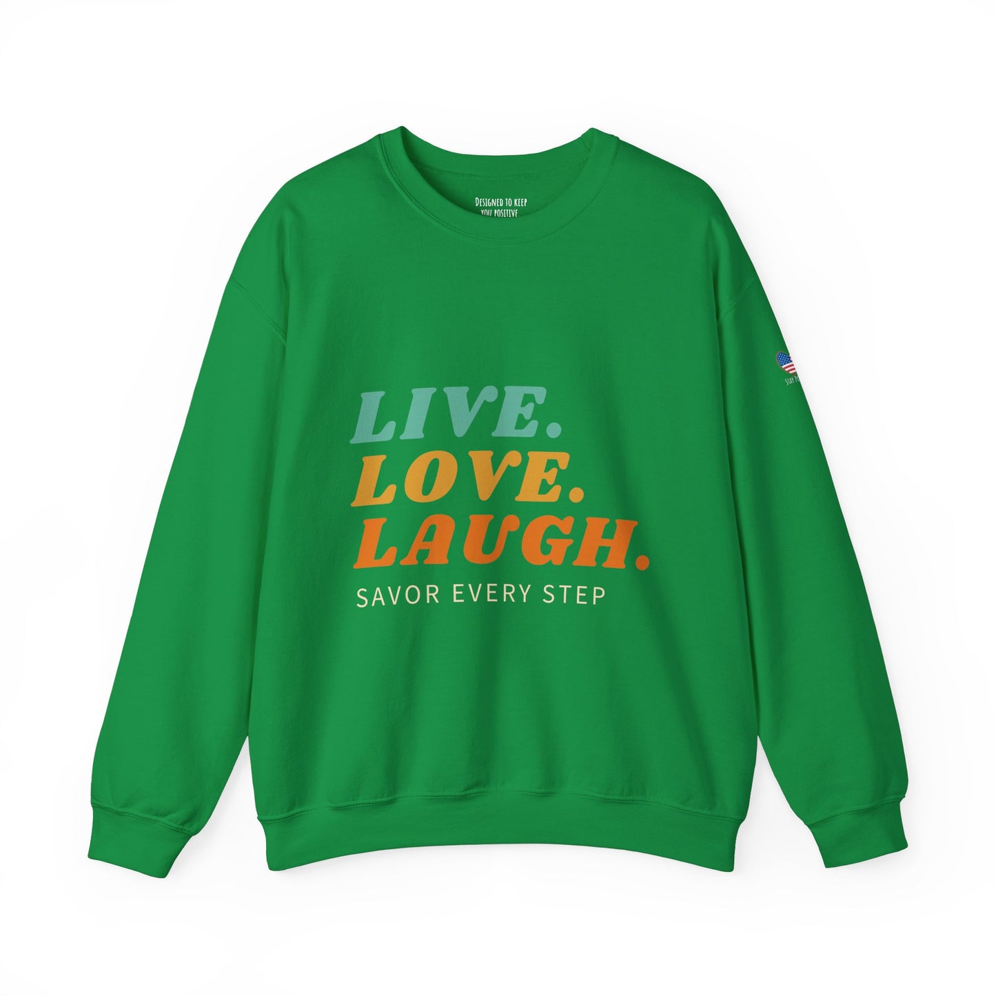 Sudadera unisex con cuello redondo Savor Life