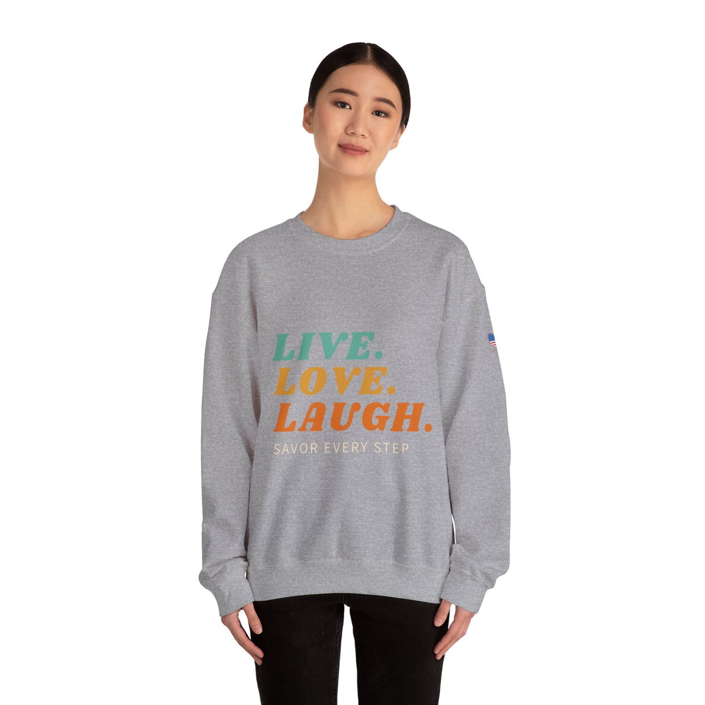 Sudadera unisex con cuello redondo Savor Life