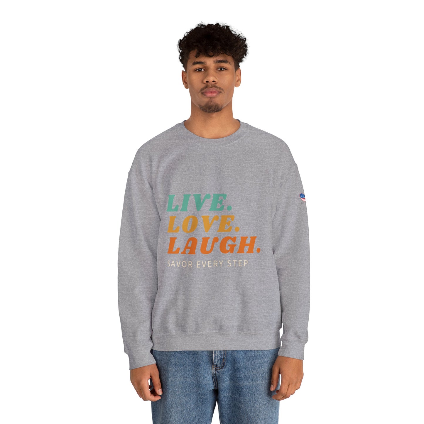 Sudadera unisex con cuello redondo Savor Life