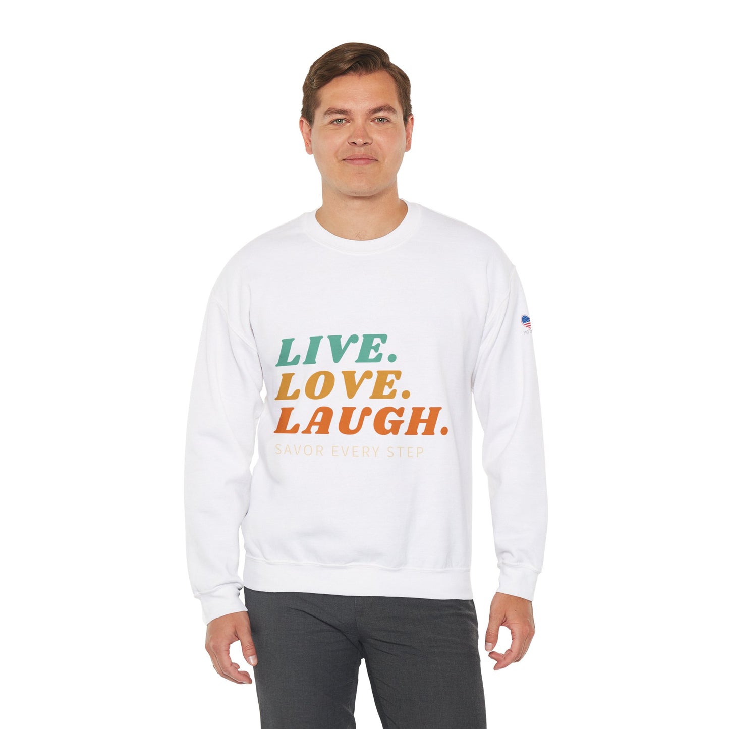 Sudadera unisex con cuello redondo Savor Life